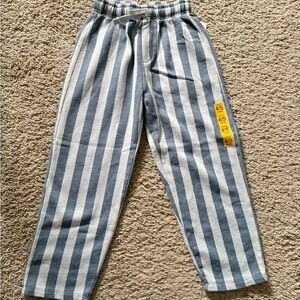 Zara Kids Blue and White Striped sweats